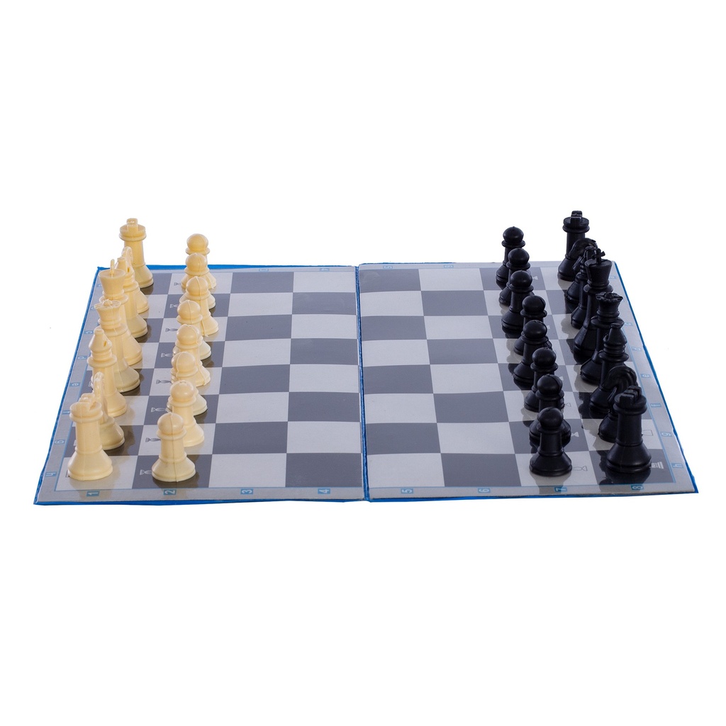 TABLERO AJEDREZ 33 CM PLEGABLE -INCLUYE FICHAS