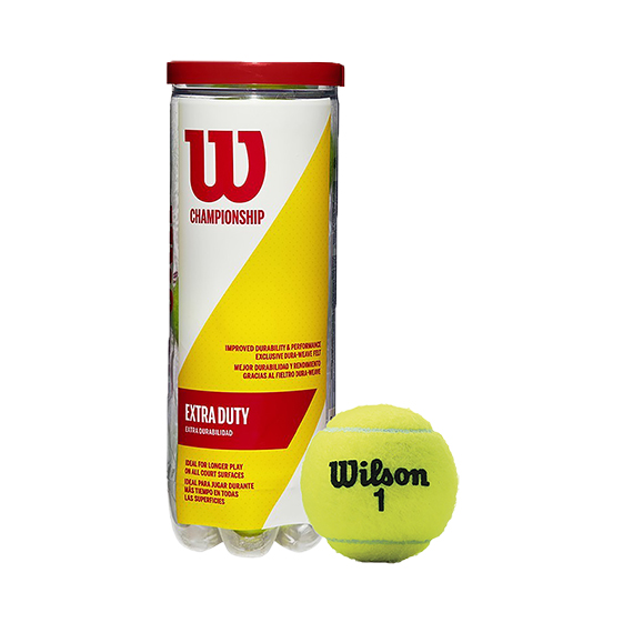 BOTE 3 PELOTAS DE TENIS WILSON 'CHAMPIONSHIP'