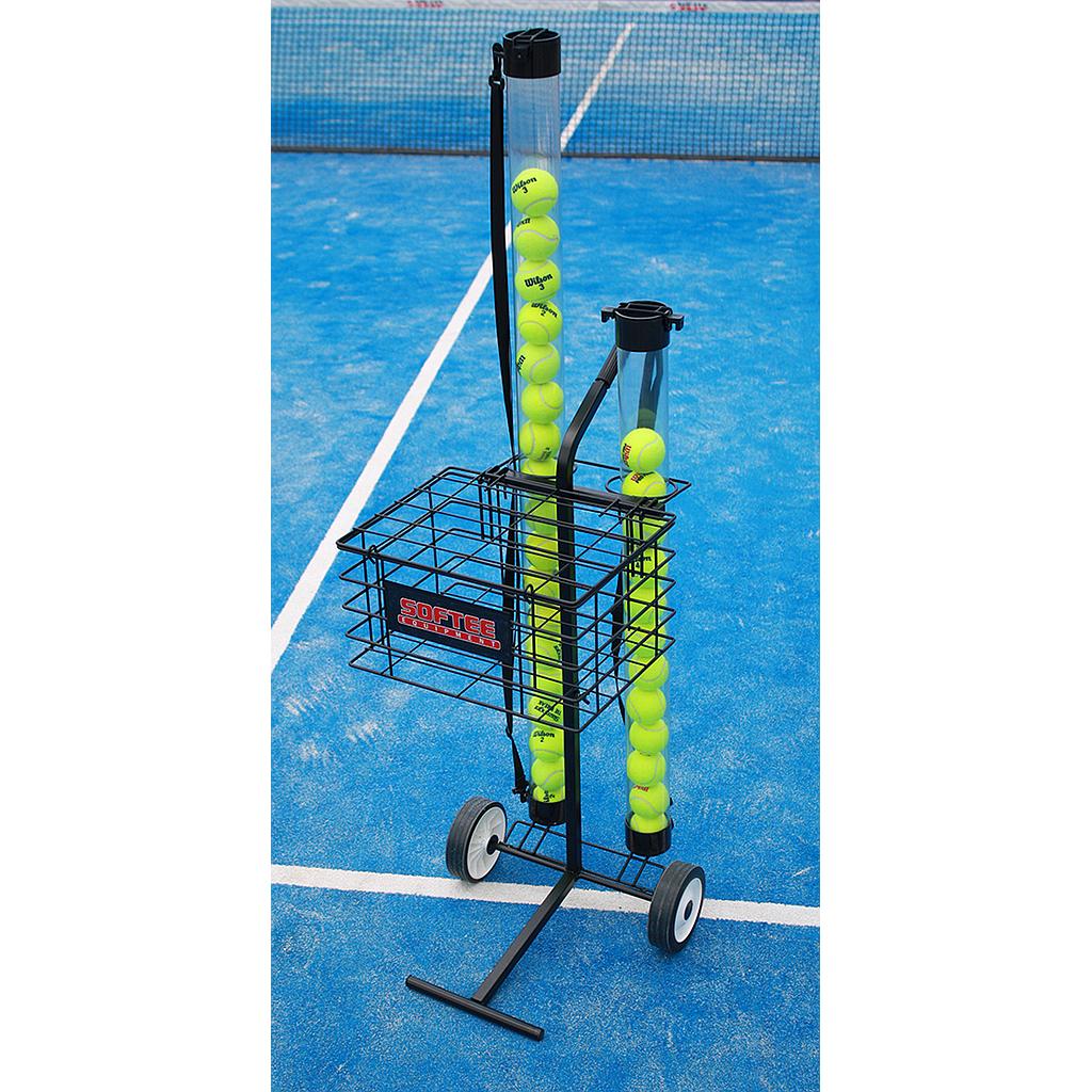 CARRO PORTAPELOTAS TENIS / PÁDEL 80 PELOTAS SOFTEE