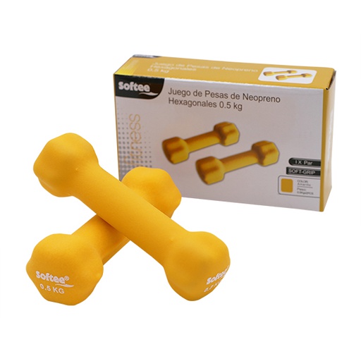 [24102] JUEGO PESAS VINILO SOFTEE 1 KG