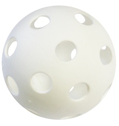 [24434.002.7]  PELOTA HOCKEY/FLOORBALL CON AGUJEROS 70 MM (BLANCO, 70 MM)
